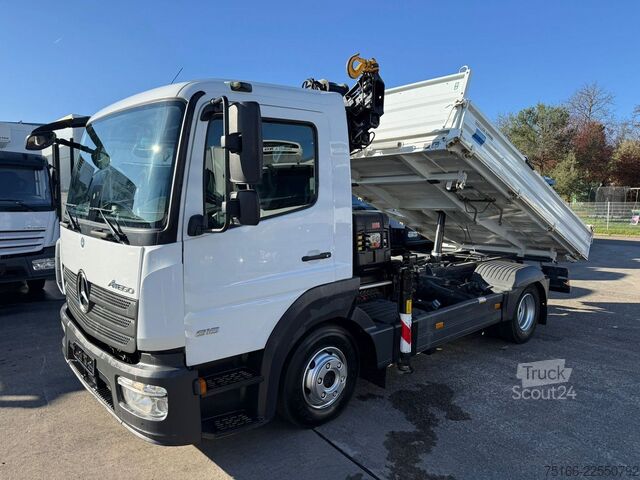 Trojstranný sklápač dodávka MERCEDES-BENZ ATEGO 816 Kipper 3-Seiten*KRAN HIAB X 078*2xAHK
