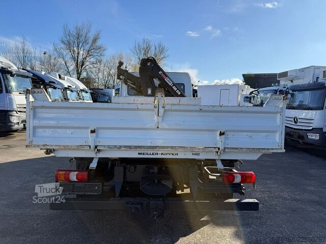 Vyklápacia dodávka MERCEDES-BENZ ATEGO 816 Kipper 3-Seiten*KRAN HIAB X 078*2xAHK