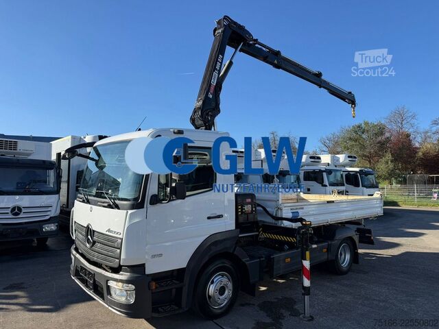 Vyklápacia dodávka MERCEDES-BENZ ATEGO 816 Kipper 3-Seiten*KRAN HIAB X 078*2xAHK