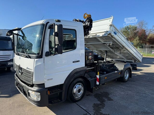 Vyklápacia dodávka MERCEDES-BENZ ATEGO 816 Kipper 3-Seiten*KRAN HIAB X 078*2xAHK