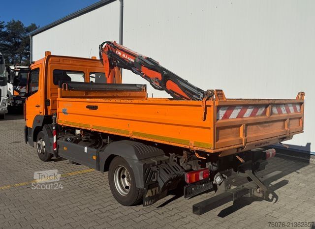 Kravas mikroautobuss ar pašizgāzēju MERCEDES-BENZ Atego 818 K Kran Atlas Funk Standheizung 2xAHK