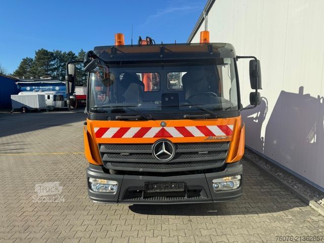 Kravas mikroautobuss ar pašizgāzēju MERCEDES-BENZ Atego 818 K Kran Atlas Funk Standheizung 2xAHK