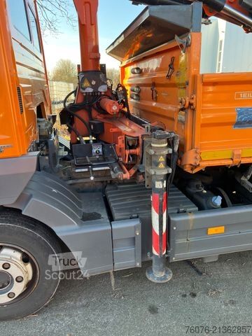 Kravas mikroautobuss ar pašizgāzēju MERCEDES-BENZ Atego 818 K Kran Atlas Funk Standheizung 2xAHK