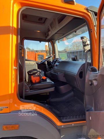 Kravas mikroautobuss ar pašizgāzēju MERCEDES-BENZ Atego 818 K Kran Atlas Funk Standheizung 2xAHK