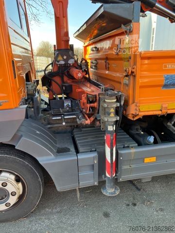 Trīspusēja pašizgāzēja furgons MERCEDES-BENZ Atego 818 K Kran Atlas Funk Standheizung 2xAHK