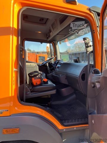 Carrinha basculante trilateral MERCEDES-BENZ Atego 818 K Kran Atlas Funk Standheizung 2xAHK