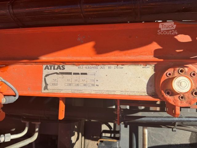 Carrinha basculante trilateral MERCEDES-BENZ Atego 818 K Kran Atlas Funk Standheizung 2xAHK