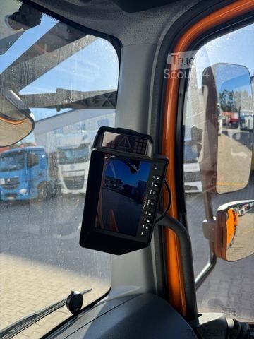Carrinha basculante trilateral MERCEDES-BENZ Atego 818 K Kran Atlas Funk Standheizung 2xAHK