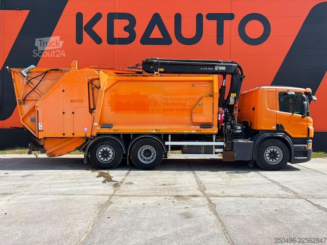 Vuilniswagen Scania P 280 6x2*4 HIAB 211E-3 / boom 9,7 m / 1920 kg ...