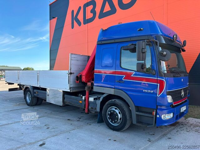 Avoin runko Mercedes-Benz Atego 1524 4x2  FASSI F110A24 / PLATFORM L=6884 mm