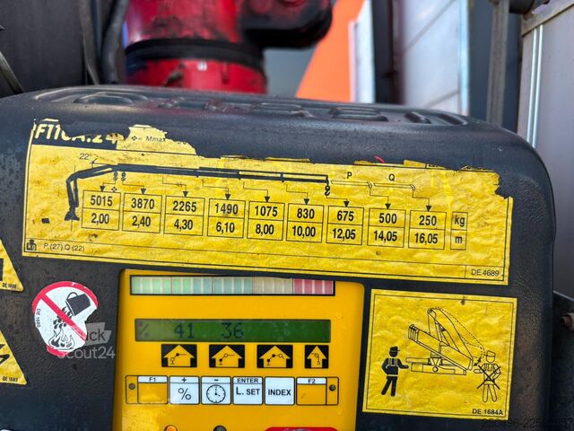 Avoin runko Mercedes-Benz Atego 1524 4x2  FASSI F110A24 / PLATFORM L=6884 mm