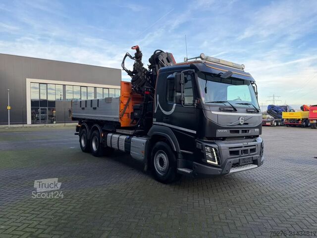 3-zijdige kipper Volvo FMX 460 6x4 3 zijdige Kipper/ Hiab 288 E-6,Winc...