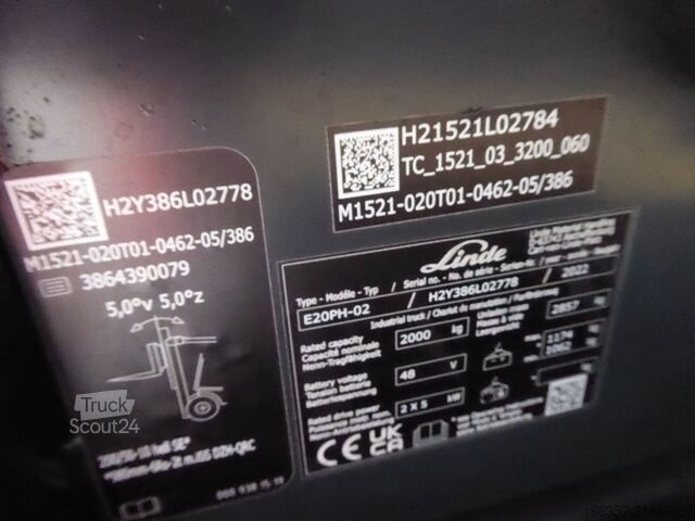 Viljuškar sa prednjim utovarivačem Linde E20PHL-02