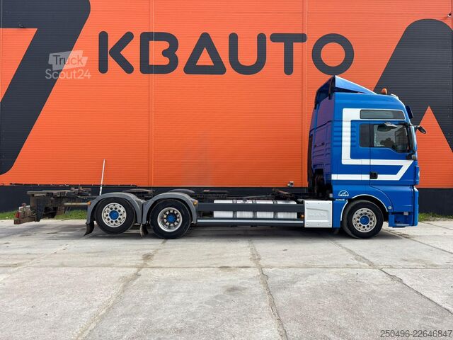Μεταφορά εμπορευματοκιβωτίων MAN TGX 26.480 6x2*4 INTARDER / CHASSIS L=7897 mm