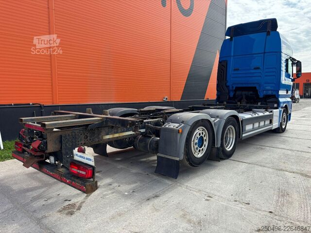Μεταφορά εμπορευματοκιβωτίων MAN TGX 26.480 6x2*4 INTARDER / CHASSIS L=7897 mm
