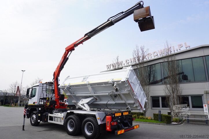 Basculante trilateral Mercedes-Benz Arocs 2636 / 6x4 / HDS Fassi / 3-Way Tip
