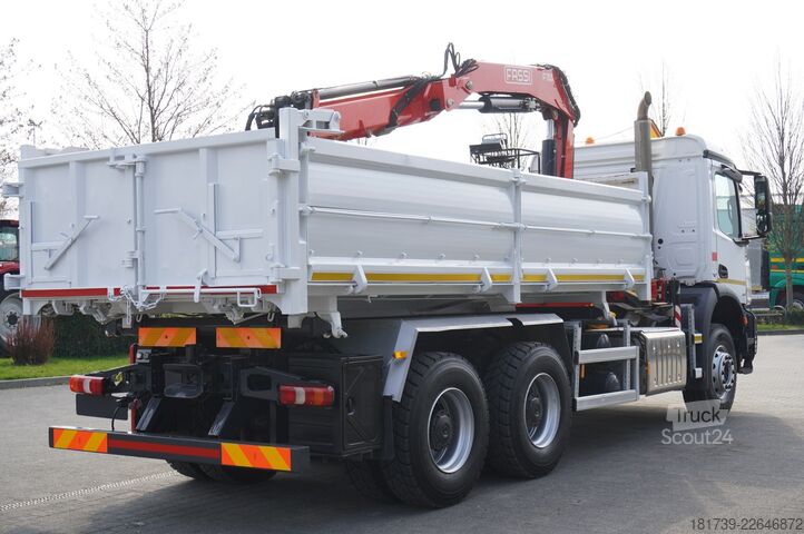 Basculante trilateral Mercedes-Benz Arocs 2636 / 6x4 / HDS Fassi / 3-Way Tip