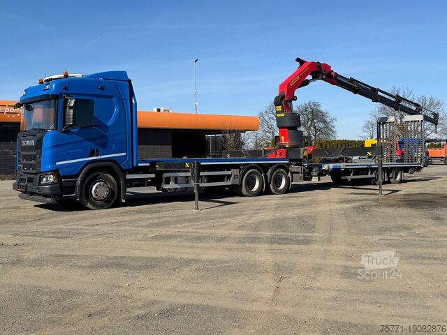 Priklopnik za platformo Scania 500R XT 6x4 PLATFORMA Z HDS PK53002 SH + PRZYCZEPA
