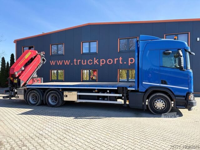 Priklopnik za platformo Scania 500R XT 6x4 PLATFORMA Z HDS PK53002 SH + PRZYCZEPA