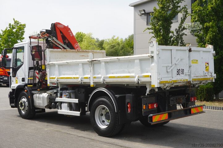 Trīspusējs pašizgāzējs Iveco Eurocargo 160-250 / Fassi F95 crane