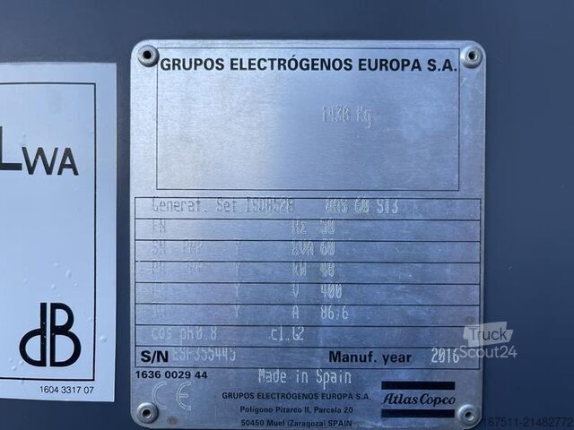 Agregado Atlas Copco QAS 60