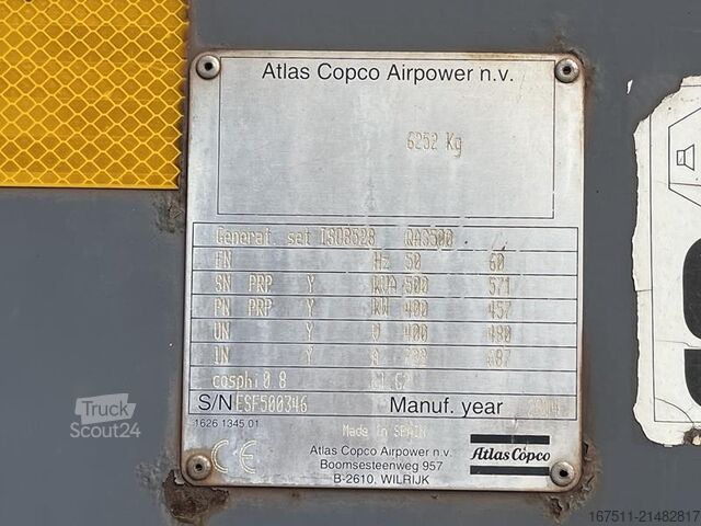 Aggregat Atlas Copco QAS 500 VD