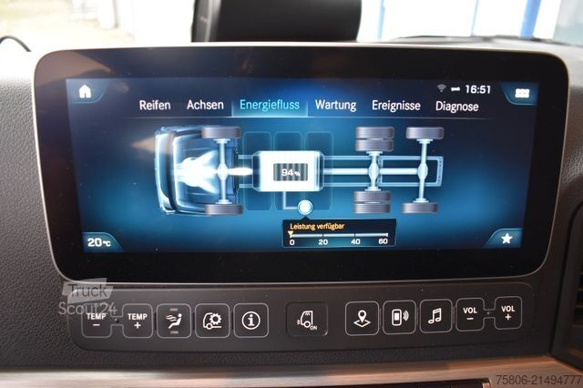 Chassi de caminhão MERCEDES-BENZ eActros 300 L 6x2 AHK