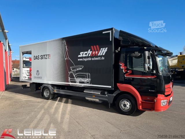 Camião de caixa fechada MERCEDES-BENZ Atego 1018*Koffer*Rolltor*Rolltor seitlich*Klima