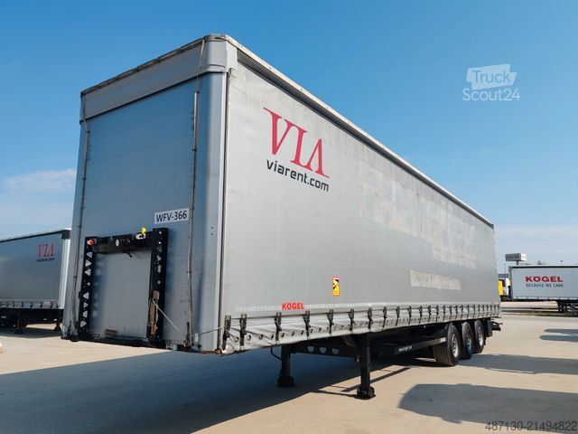 Atvira puspriekabė su tentu KÖGEL S24-1 mega