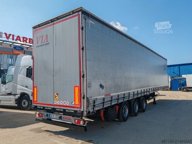 Atvira puspriekabė su tentu KÖGEL S24-1 mega