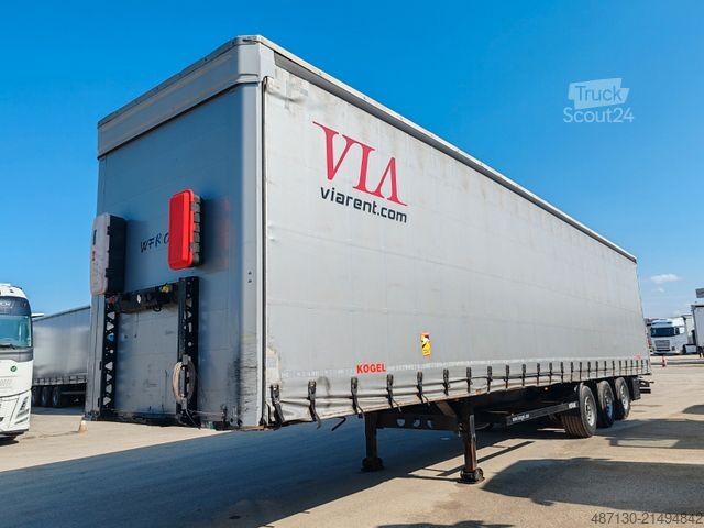 Atvira puspriekabė su tentu KÖGEL S24-1 mega