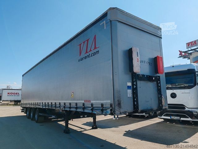 Atvira puspriekabė su tentu KÖGEL S24-1 mega