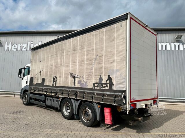 LKW mit Pritsche & Plane MAN TGS 26.400 LL*Lift/Lenk*Stapler*Pritsche*Plane