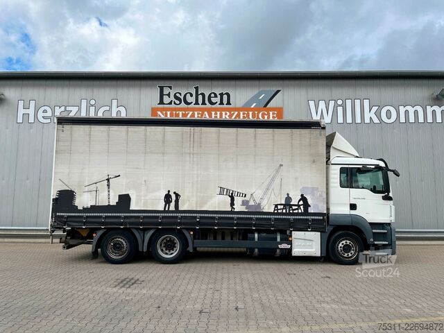 LKW mit Pritsche & Plane MAN TGS 26.400 LL*Lift/Lenk*Stapler*Pritsche*Plane