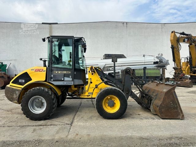 Radlader NEW HOLLAND W 80 B / Gabel + Schaufel
