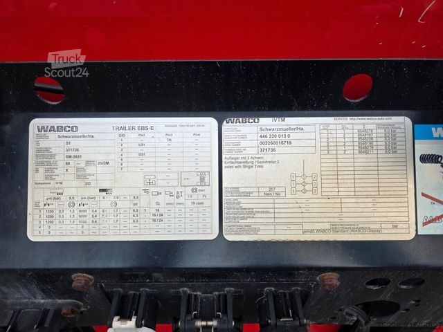 Open semitrailer with tarp SCHWARZMÜLLER S1 / Liftachse / 5.750 kg Leergewicht