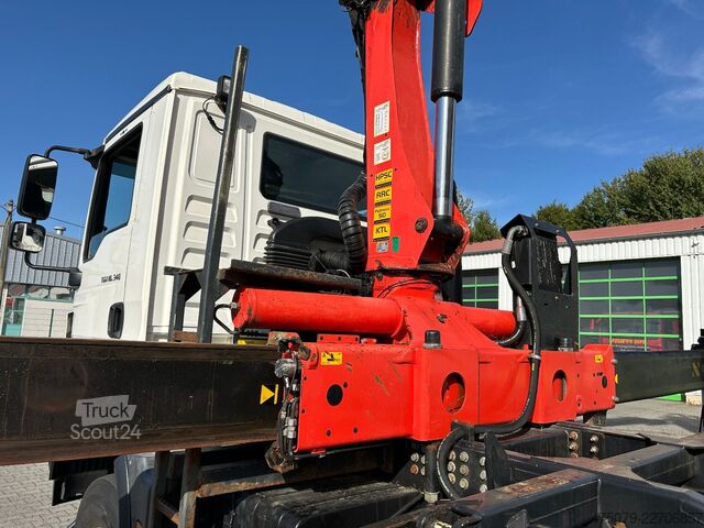 Camión volquete trilateral MAN TGM 18.340 4x4 BB / Palfinger PK 1300 / Korb
