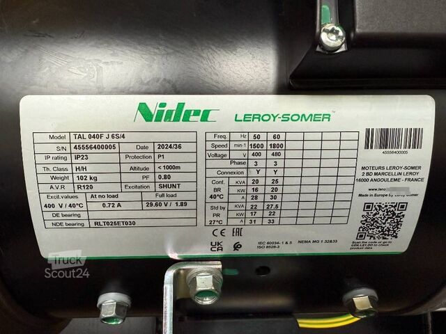 Агрегат Yanmar 4TNV88-22G - 22 kVA - Stage V Genset - DPX-19907-O