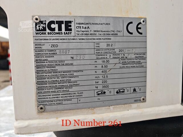 Подемна платформа Nissan Cabstar 35.12 CTE ZED 20.2H