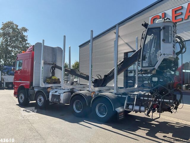 Crane truck DAF FAD XF 530 8x4 Holzkran