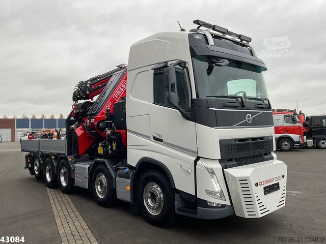 Vrachtwagen met kraan Volvo FH 540 10x4 Fassi 215 Tonmeter laadkraan + Fly-...