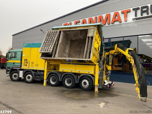Véhicule aspirant Man TGS 35.480 10x4  RSP Tridem Saugbagger 10m³