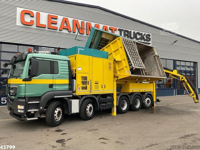 Véhicule aspirant Man TGS 35.480 10x4  RSP Tridem Saugbagger 10m³