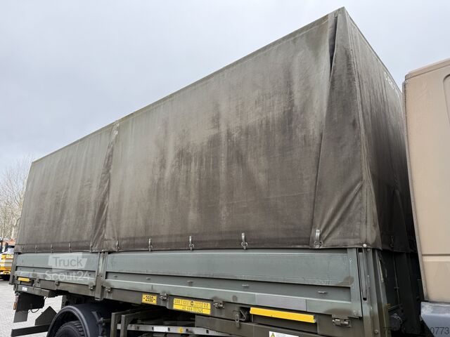 Flatbed truck with tarp Iveco EuroTrakker 190E35W 4X4 Ex Armee