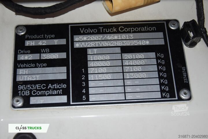 štandardná traktorová jednotka VOLVO FH 460 Globetrotter XL i-Save