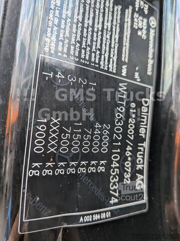 Шасі вантажівки MERCEDES-BENZ Actros 2543 / Lenkachse / WB 4600 / Retarder