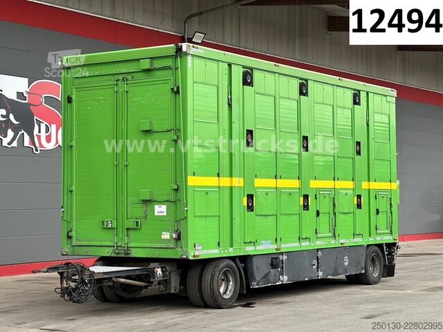 Ремарке за превоз на коне MENKE-JANZEN 3.Stock & Aggregat/Hubdach/BPW/54m²