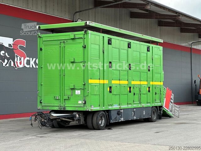 Ремарке за превоз на коне MENKE-JANZEN 3.Stock & Aggregat/Hubdach/BPW/54m²