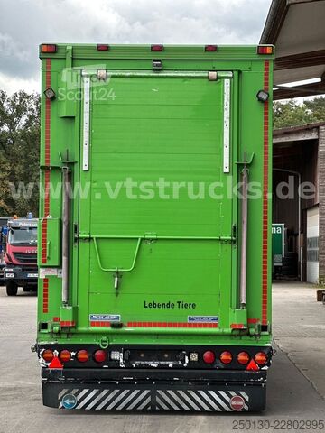 Ремарке за превоз на коне MENKE-JANZEN 3.Stock & Aggregat/Hubdach/BPW/54m²