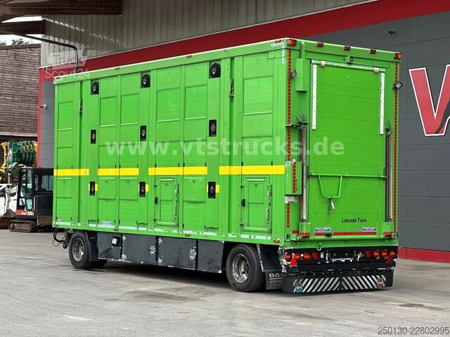 Ремарке за превоз на коне MENKE-JANZEN 3.Stock & Aggregat/Hubdach/BPW/54m²
